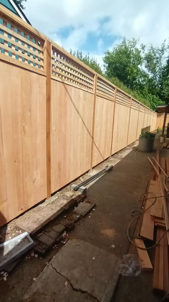 Cedar Wood Fence Installation